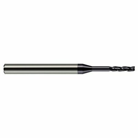 HARVEY TOOL 5/32 Cutter dia. x 3/4 x 1.2500 in. 1-1/4 Reach Carbide Square End Mill, 3 Flutes, AlTiN Coated 876710-C3